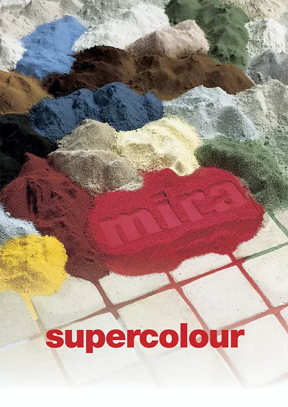 Кольорова затирка Mira supercolour — зразки кольорів