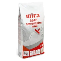 Mira 6845 cemplaster wall — мішок 15 кг, упаковка продукту